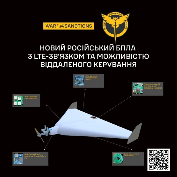 РФ применяет на фронте новый дрон с LTE-связью и удаленным управлением