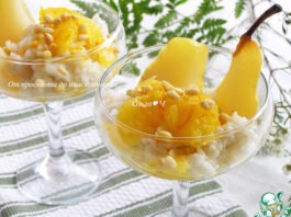 Рисовый пудинг с грушей