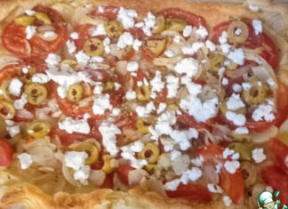 Тарт по мотивам греческого салата