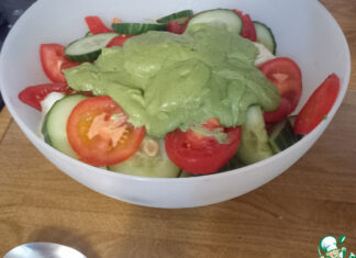 Закуска из дыни с песто