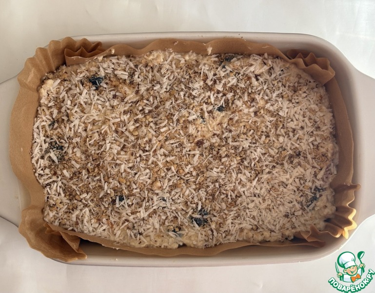 Запечённая овсянка с черникой и творогом