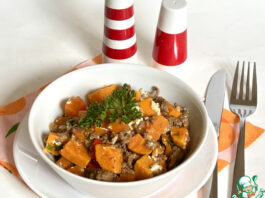 Батат с фаршем и фетой