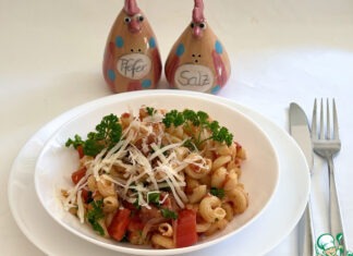 Быстрая сковорода «Паста с чоризо»