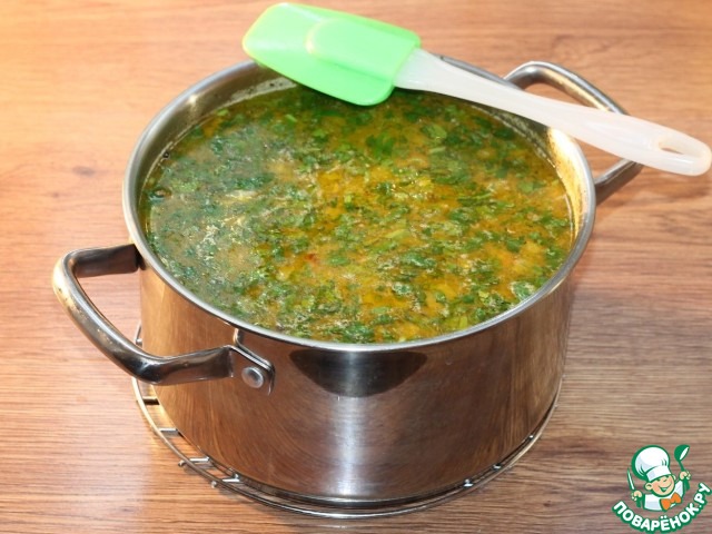 Cуп из куриных шеек с рисом