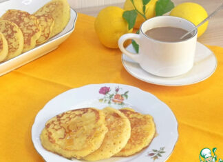 Дрожжевые оладьи на кукурузной муке