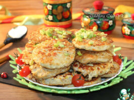 Картофельные лепешки с мясным припеком