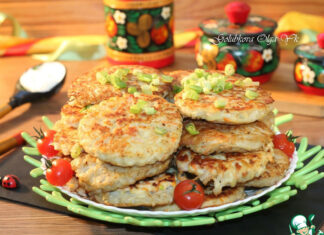 Картофельные лепешки с мясным припеком