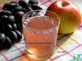 «Кисель» из яблок и винограда