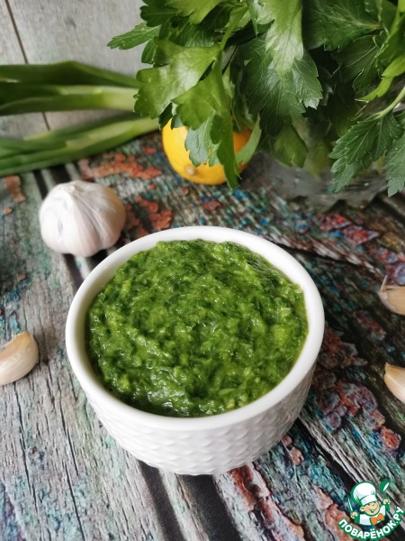 Луковый соус с петрушкой