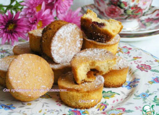 Миндальные птифуры с конфитюром