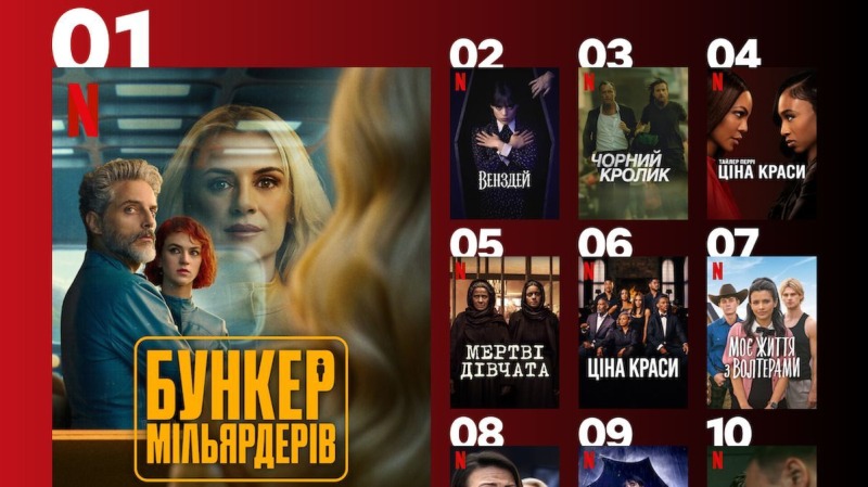 Не только "Бункер миллиардеров": какие сериалы сейчас самые популярные на Netflix