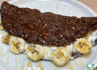 Овсянка, яйца и банан-вкусный завтрак