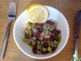 Салат из тунца и фасоли