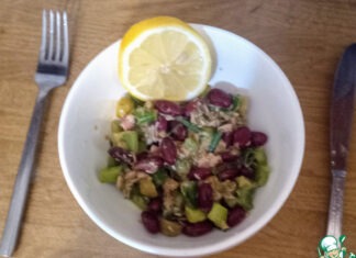 Салат из тунца и фасоли