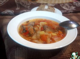 Суп из баранины с помидорами