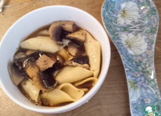 Грибной суп по-азиатски