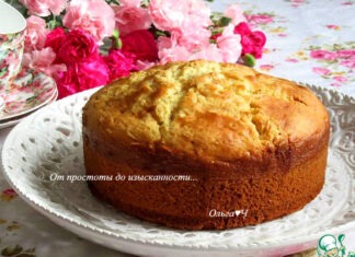 Йогуртовый кекс с белым шоколадом