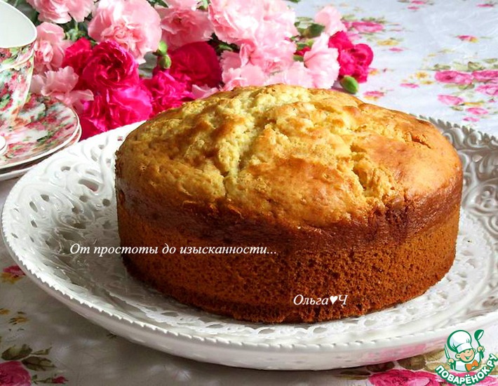 Йогуртовый кекс с белым шоколадом