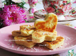 Кокосовое печенье на сковороде