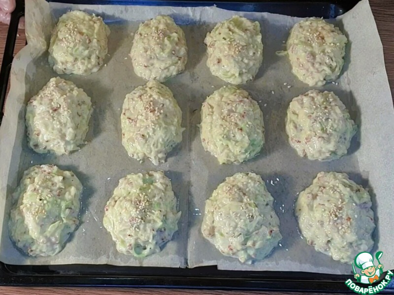 Лепешки из кабачков и гречневой крупы