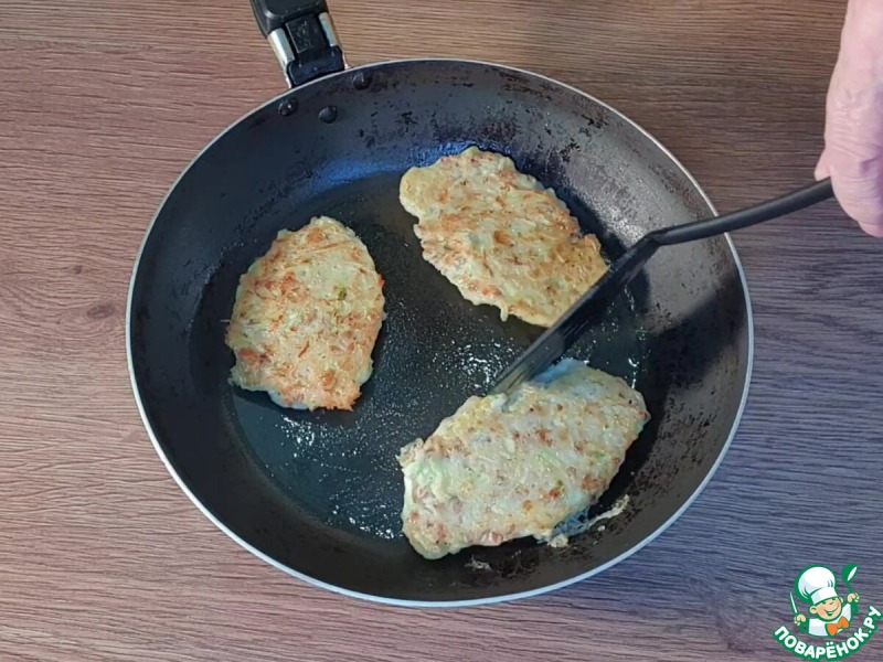 Лепешки из кабачков и гречневой крупы