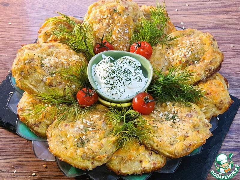 Лепешки из кабачков и гречневой крупы