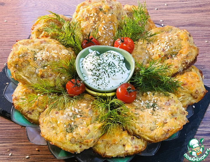 Лепешки из кабачков и гречневой крупы