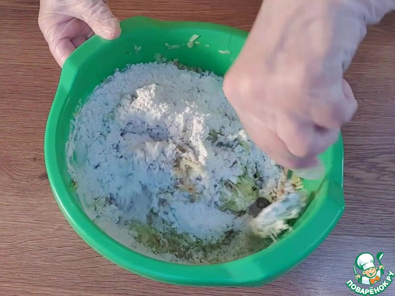 Лепешки из кабачков и гречневой крупы