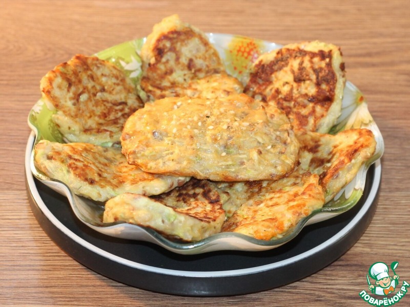 Лепешки из кабачков и гречневой крупы