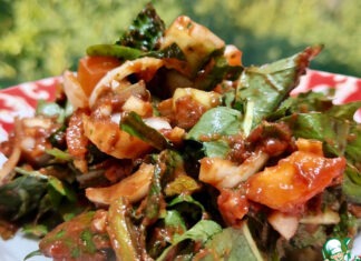 Салат из дикоросов «Зелёное барбекю»