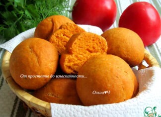 Томатные булочки без дрожжей