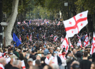 В Грузии на фоне выборов протестующие штурмуют президентский дворец | ФОТО | ВИДЕО