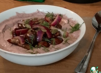 Велюте из фасоли с грибами