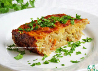 Запеканка из квашеной капусты с сыром
