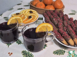 Хрустящие палочки с клюквой к глинтвейну