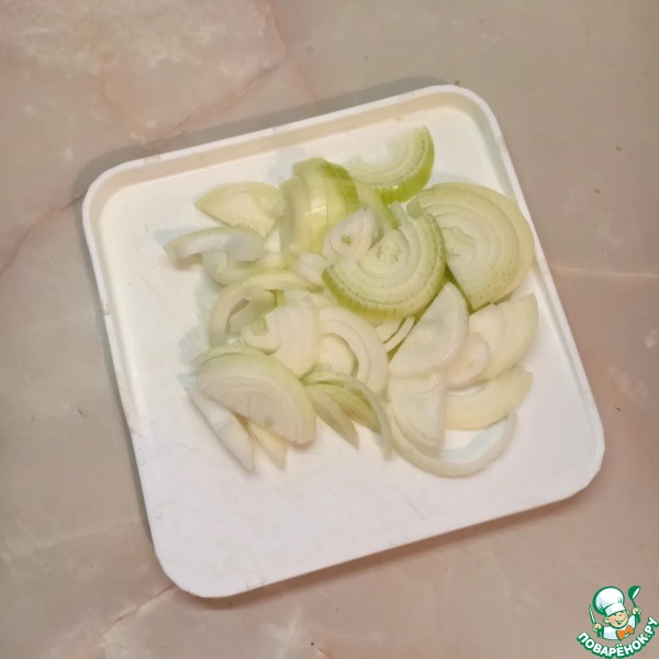 Курочка с луком и апельсинами