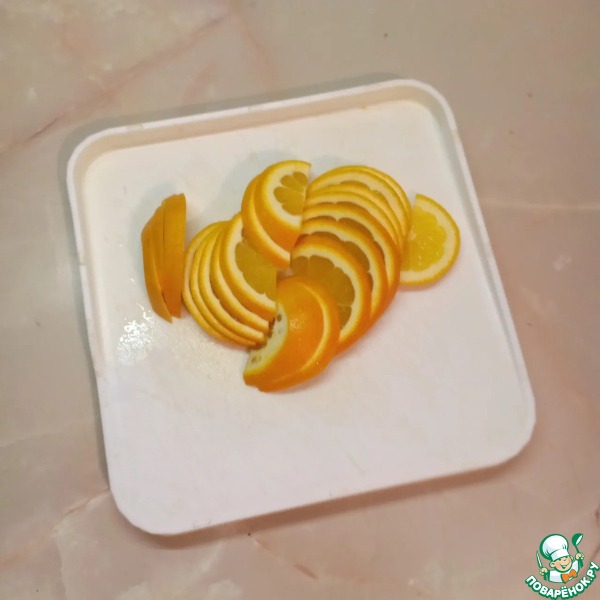 Курочка с луком и апельсинами