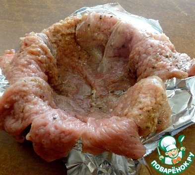 Новогодний мясной шар