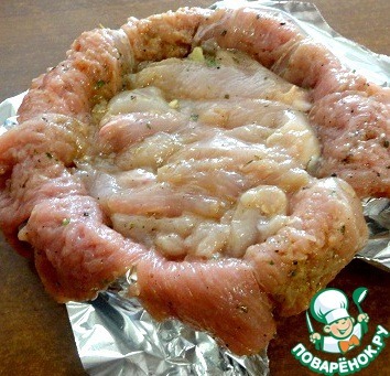 Новогодний мясной шар