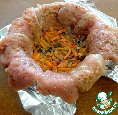 Новогодний мясной шар