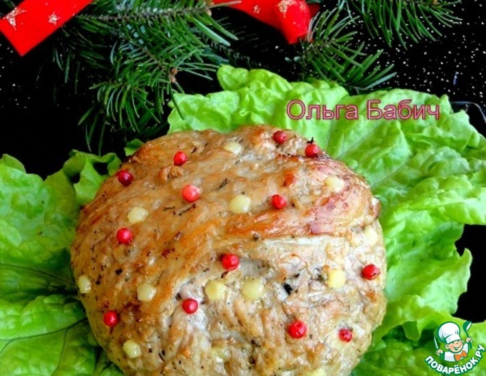 Новогодний мясной шар