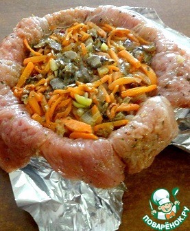 Новогодний мясной шар