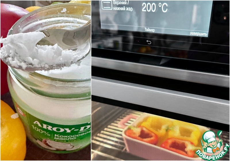 Омлет в перце. Запеченный с сыром