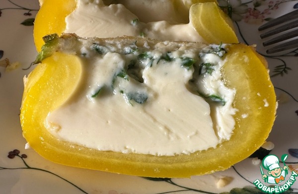 Омлет в перце. Запеченный с сыром