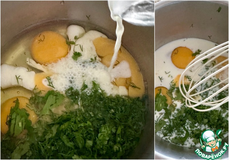 Омлет в перце. Запеченный с сыром