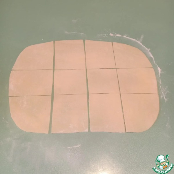 Печенье из дрожжевого теста «Сахарные трубочки»