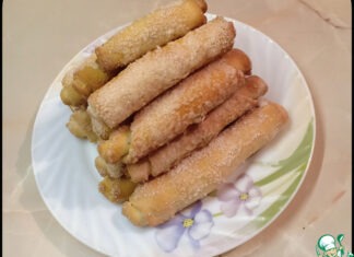 Печенье из дрожжевого теста «Сахарные трубочки»