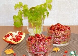 Салат из свеклы с гранатом