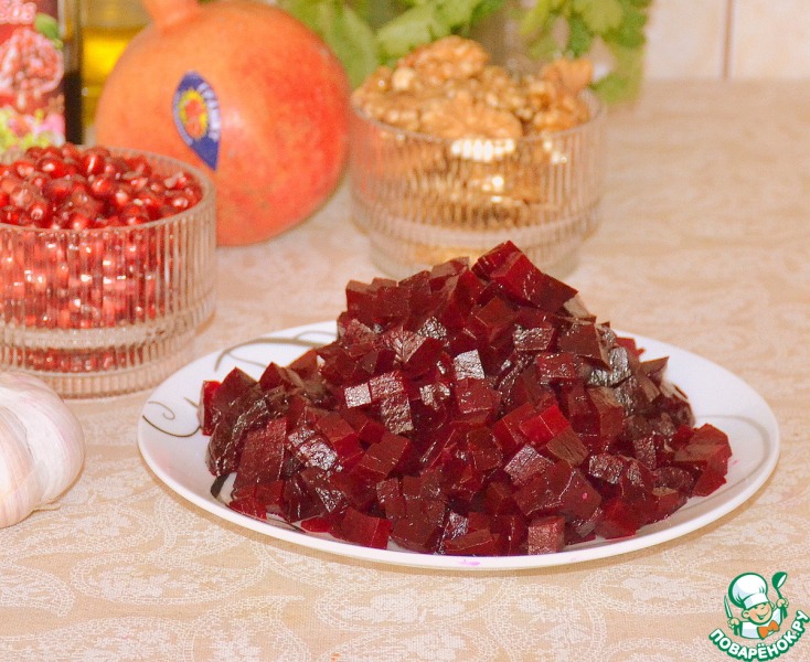 Салат из свеклы с гранатом
