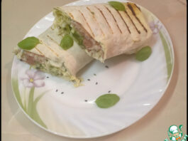 Шаурма с красной рыбой